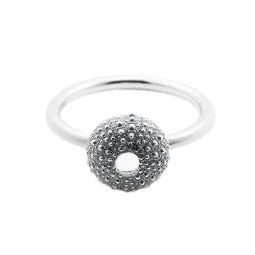 Oxidised Silver Urchin Ring