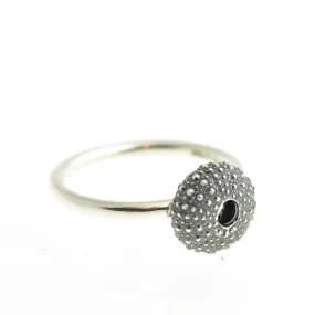 Oxidised Silver Urchin Ring