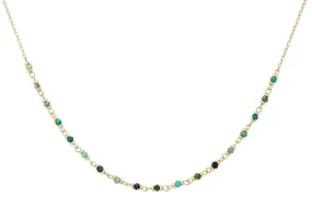 Panacea Azurite Gemstone Gold Necklace