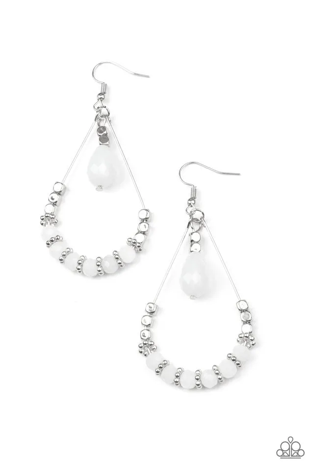 Paparazzi Earring ~ Lovely Lucidity - White