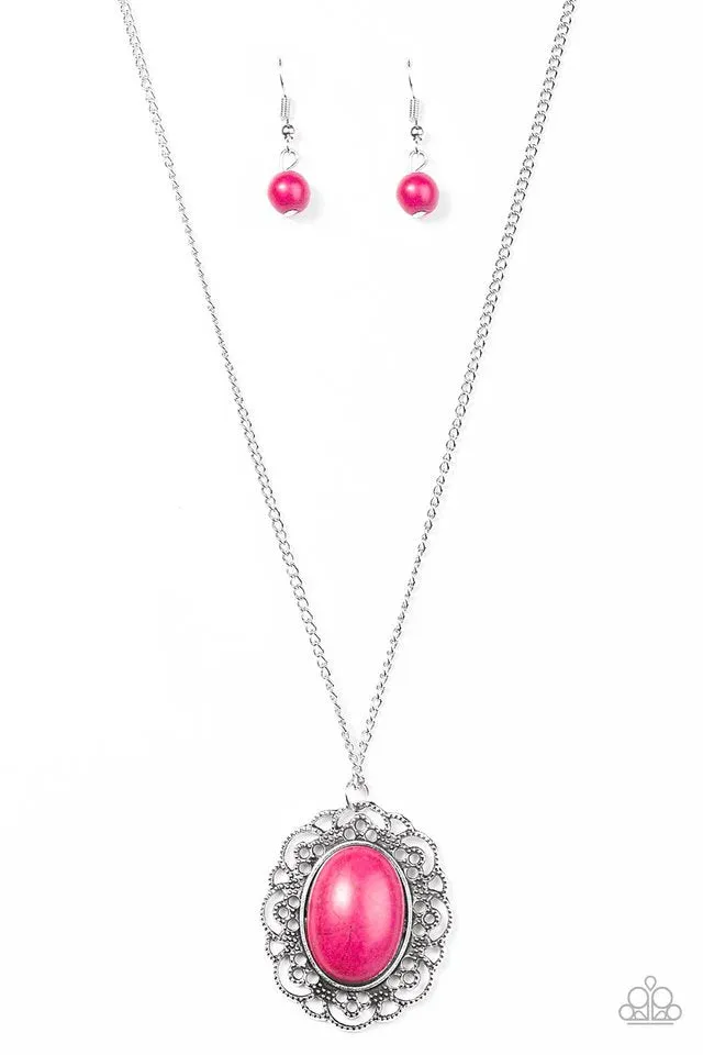 Paparazzi Necklace ~ Sun and Sandstone - Pink