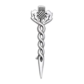 Scottish Thistle Silver Brooch TBR186