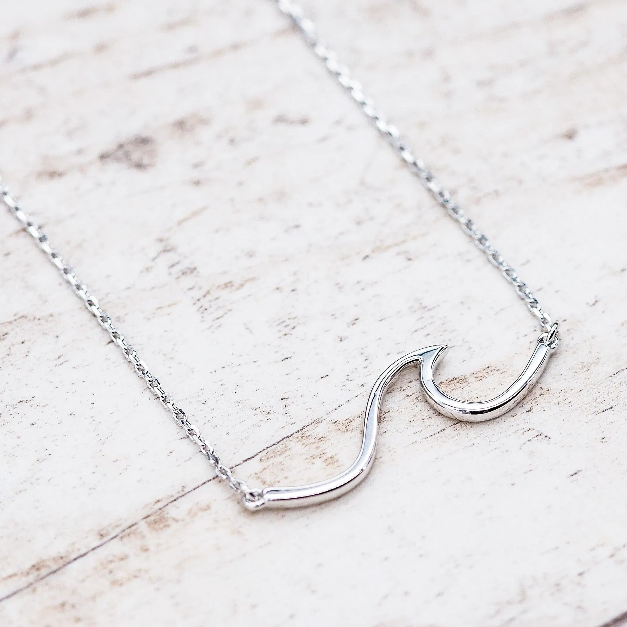 Silver Wave Necklace