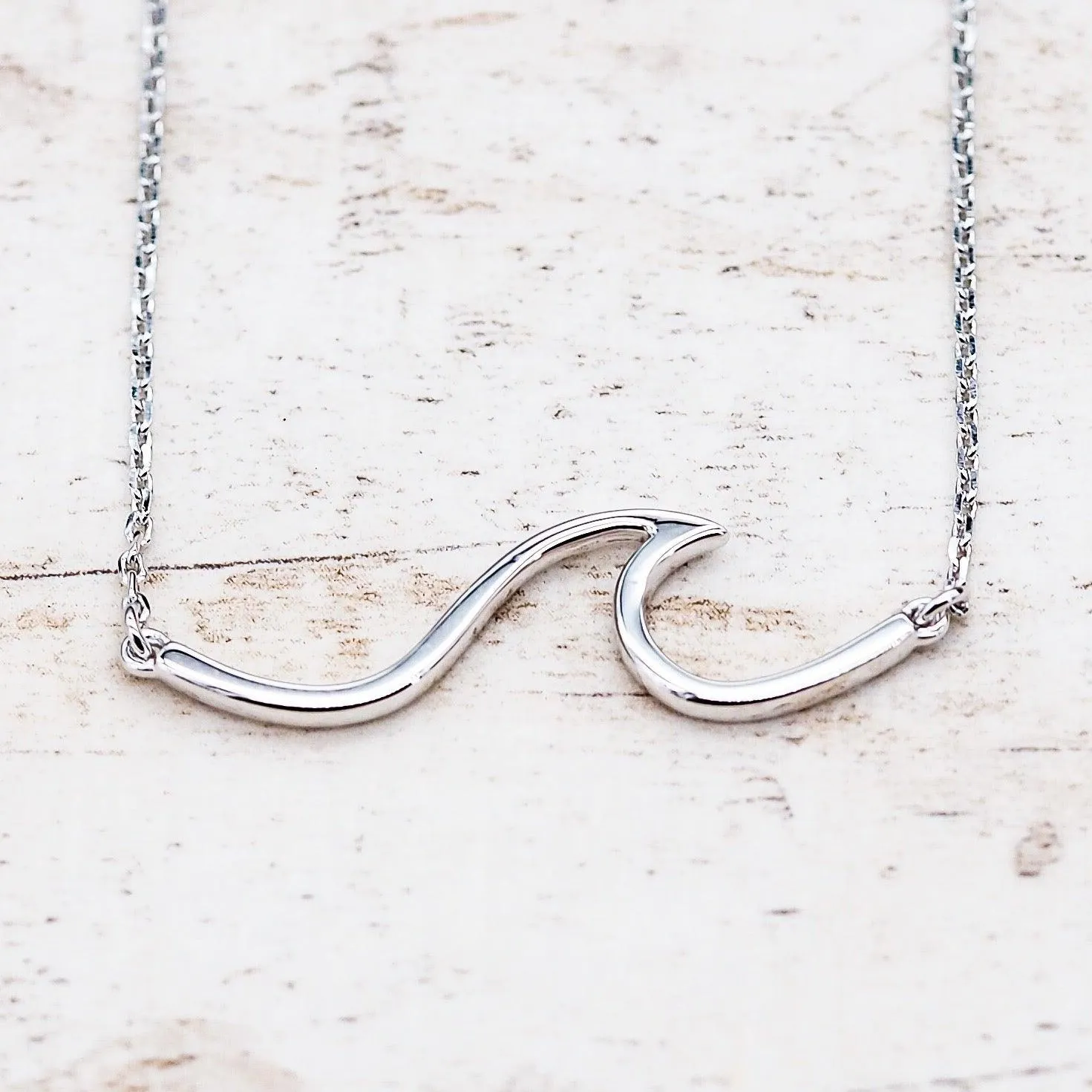 Silver Wave Necklace