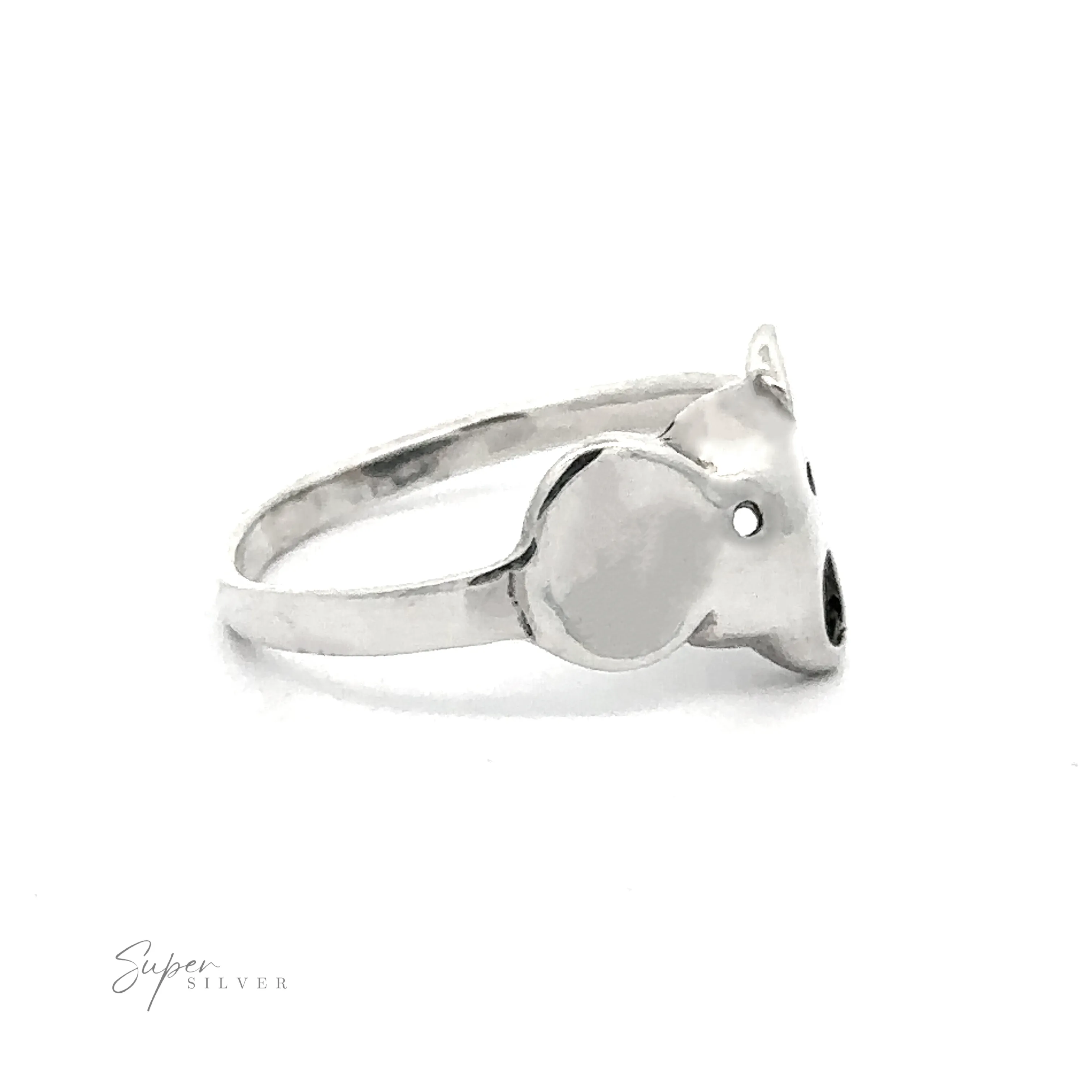 Simple Elephant Head Ring