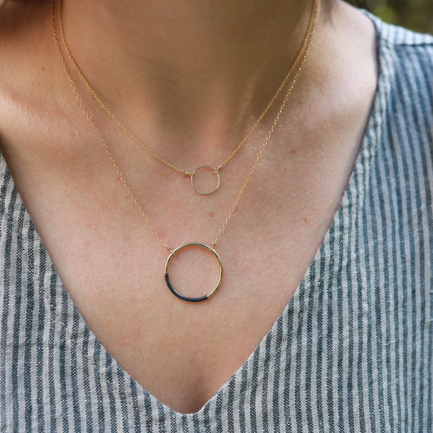 Simple Rounded Square Necklace