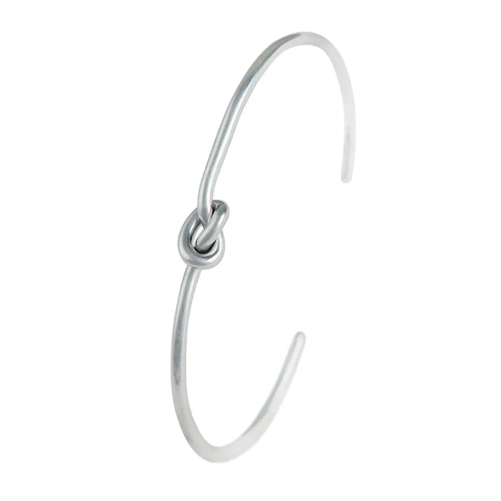 Sterling Silver Knot Cuff Bracelet