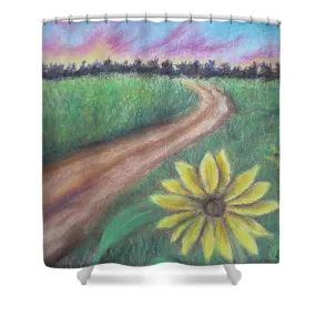 Sunflower Way - Shower Curtain