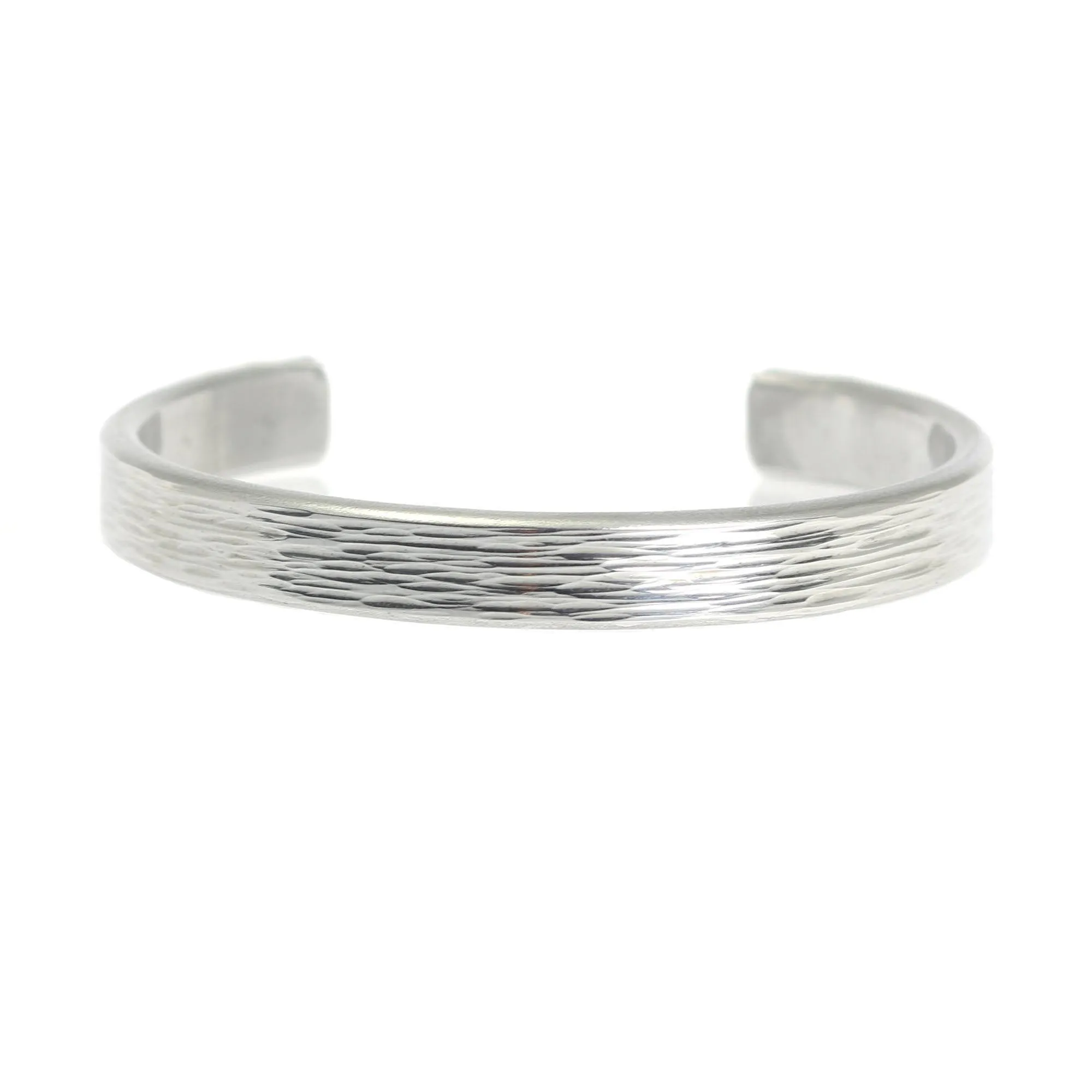 Thin Bark Aluminum Cuff Bracelet