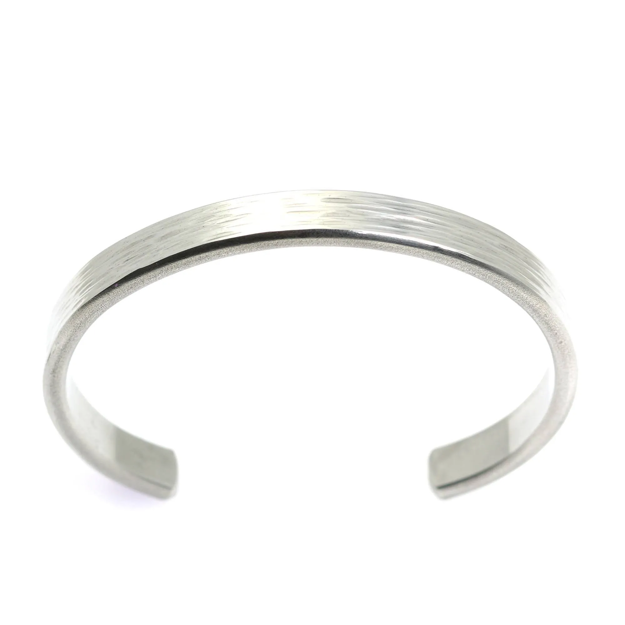 Thin Bark Aluminum Cuff Bracelet