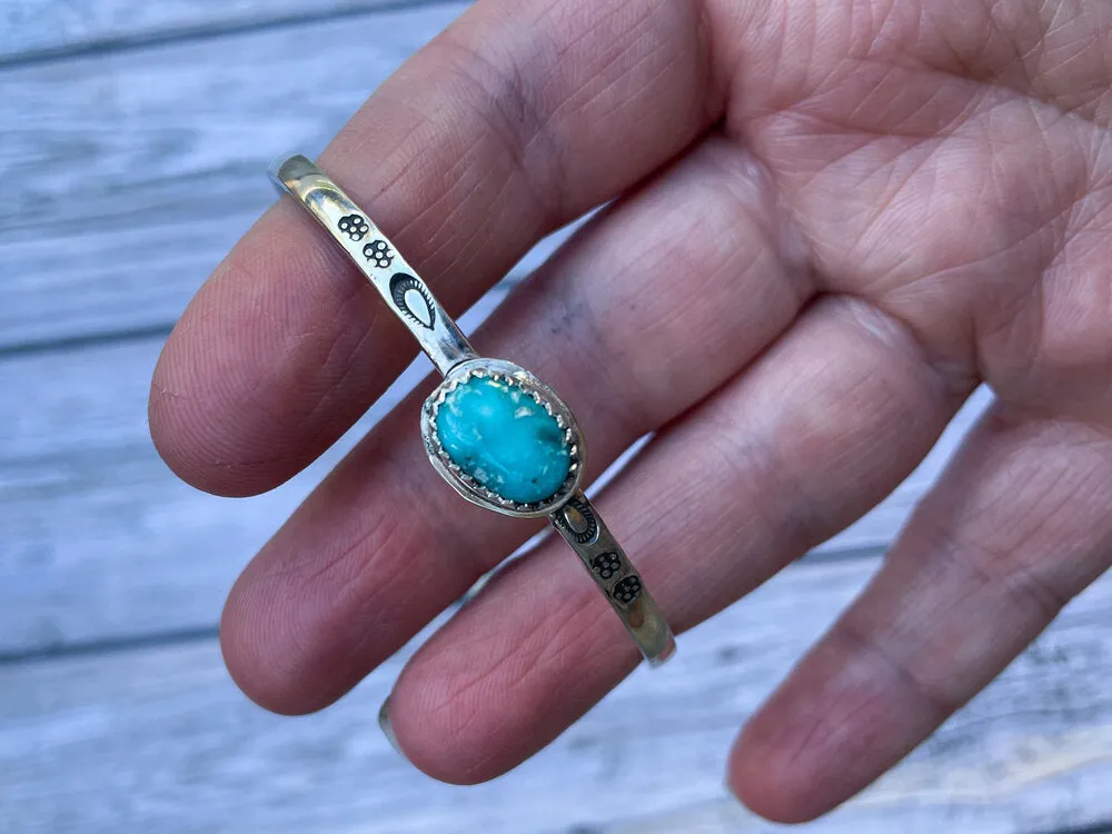 Turquoise and Sterling Silver Cuff Bracelet