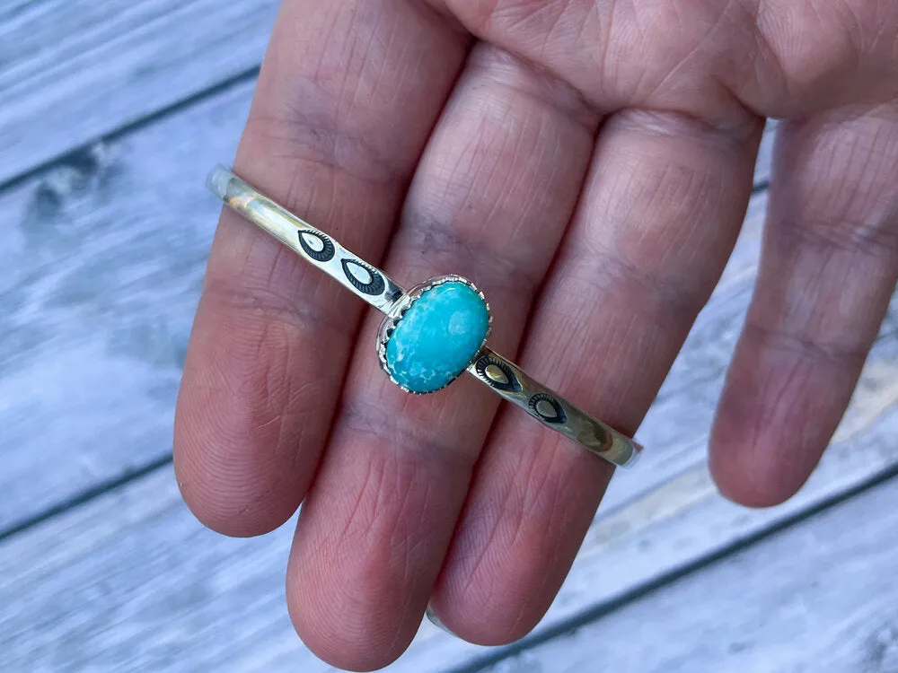 Turquoise and Sterling Silver Cuff Bracelet