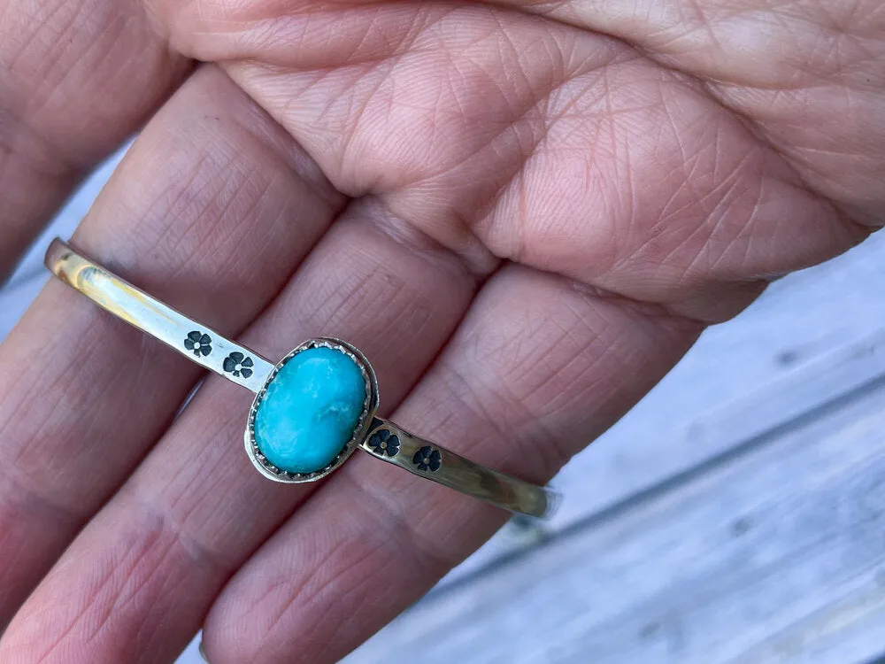 Turquoise and Sterling Silver Cuff Bracelet