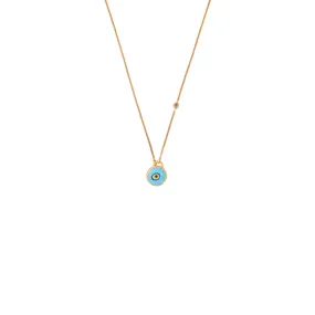 Turquoise Evil Eye Charm Necklace