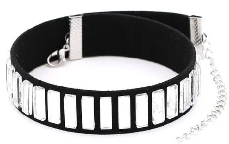 Variety Silver Metal Leather Choker Necklace  Womens Jewelry