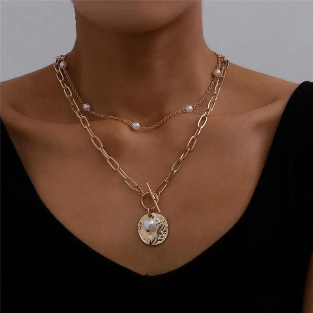 VenusFox Bohemian Cute Butterfly Choker Necklace for Women Street Style Statement Necklace Gold Color Letter Necklace Jewelry