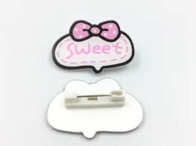 White & Pink Designer Brooch