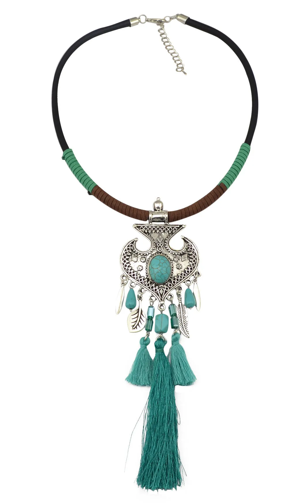 Wholesale Bohemian Turquoise Alloy Necklaces JDC-NE-Yunl011